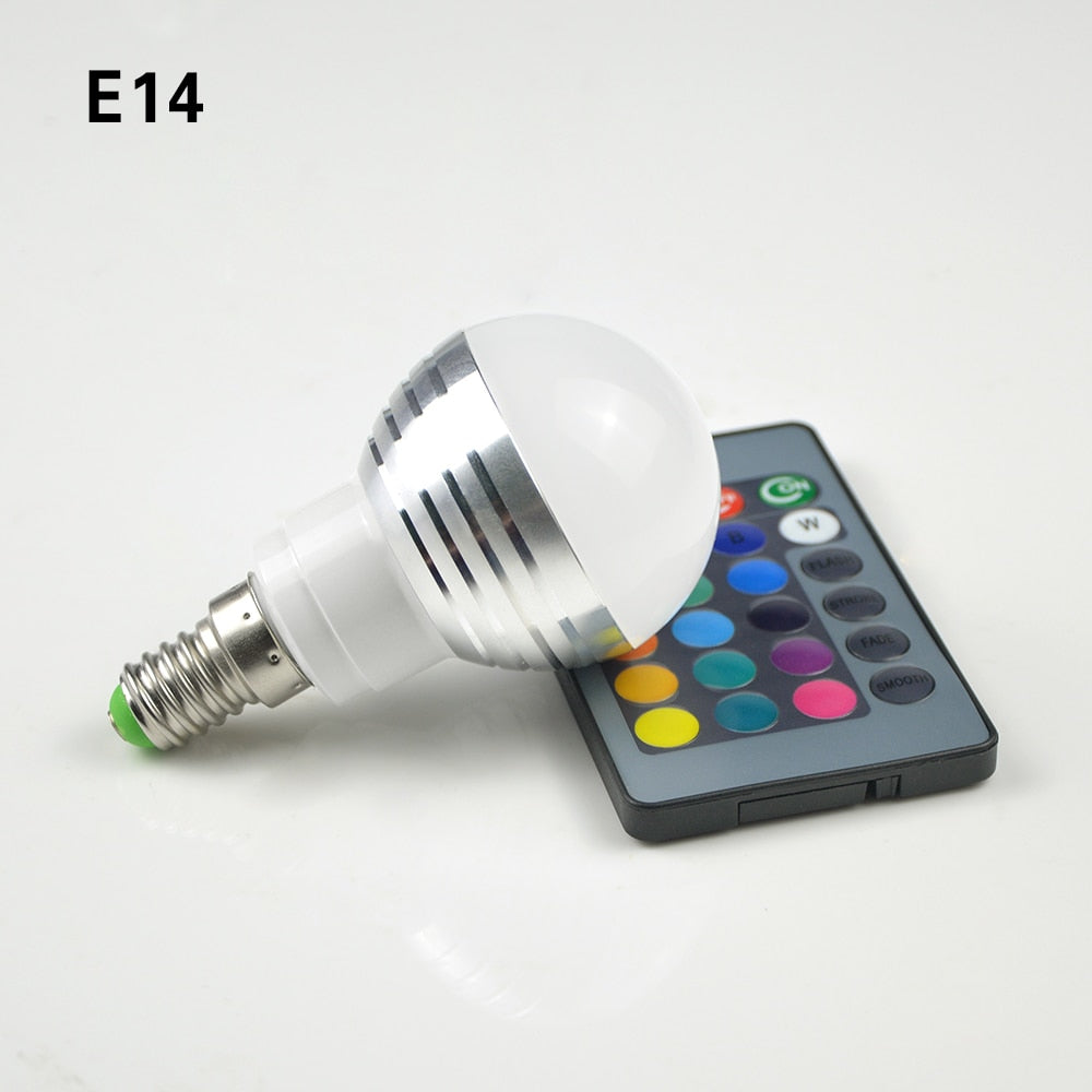 E27 LED Bulb RGB LED Light 5W Smart LED Lamp E14 Lampada Dimmable Magic Bulb Spotlight Colorful Bombillas Party Decor Lighting